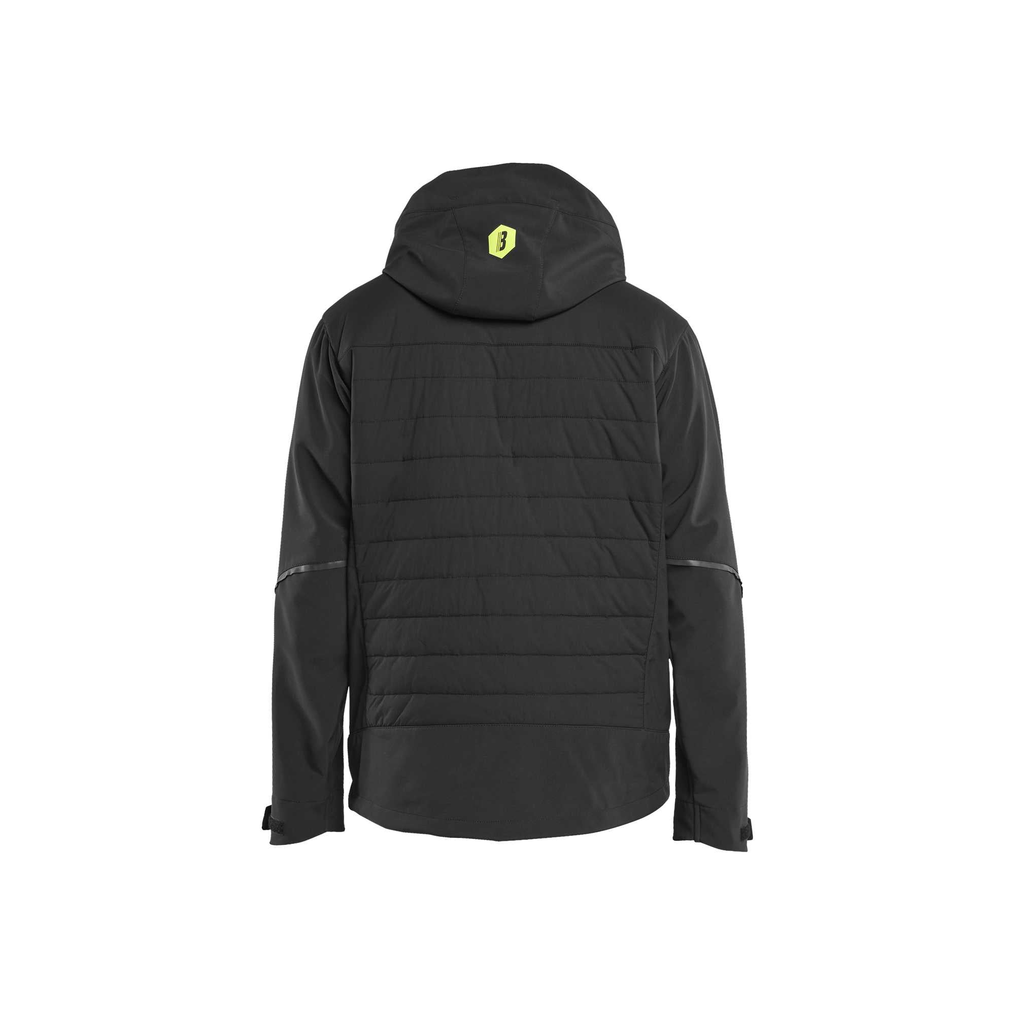 BLAKLADER 47432513 Hybrid Jacket Hi Vis Reflective Softshell Work Jacket MEN - Waterproof
